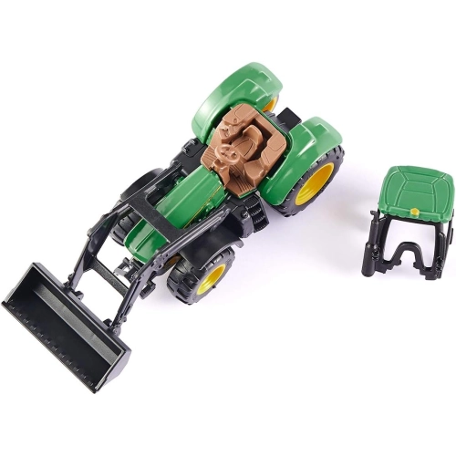 Traktorek John Deere z ładowarką czołową model metalowy SIKU S1395